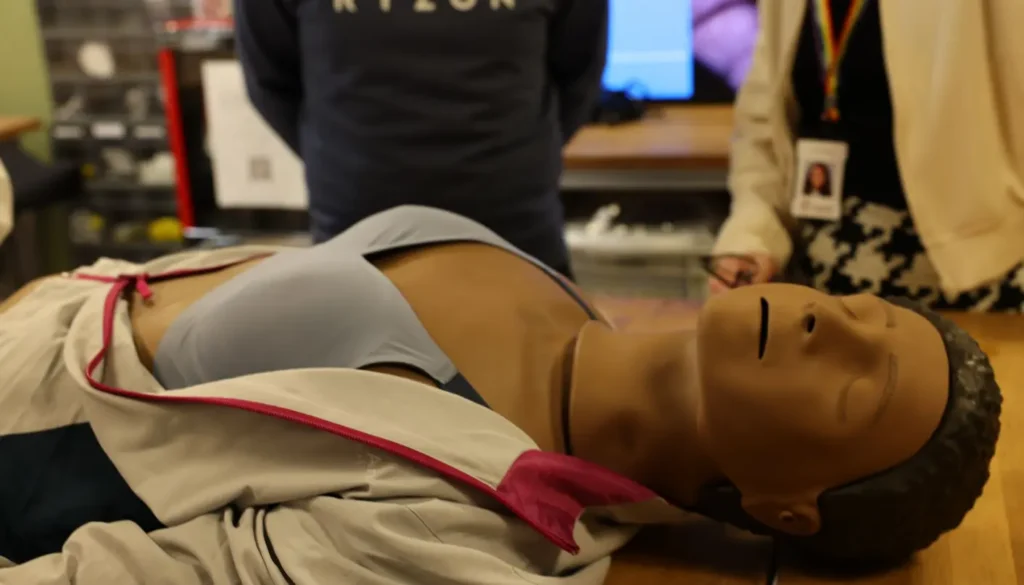 Laerdal's Prototype of Female Anatomy for CPR on Women